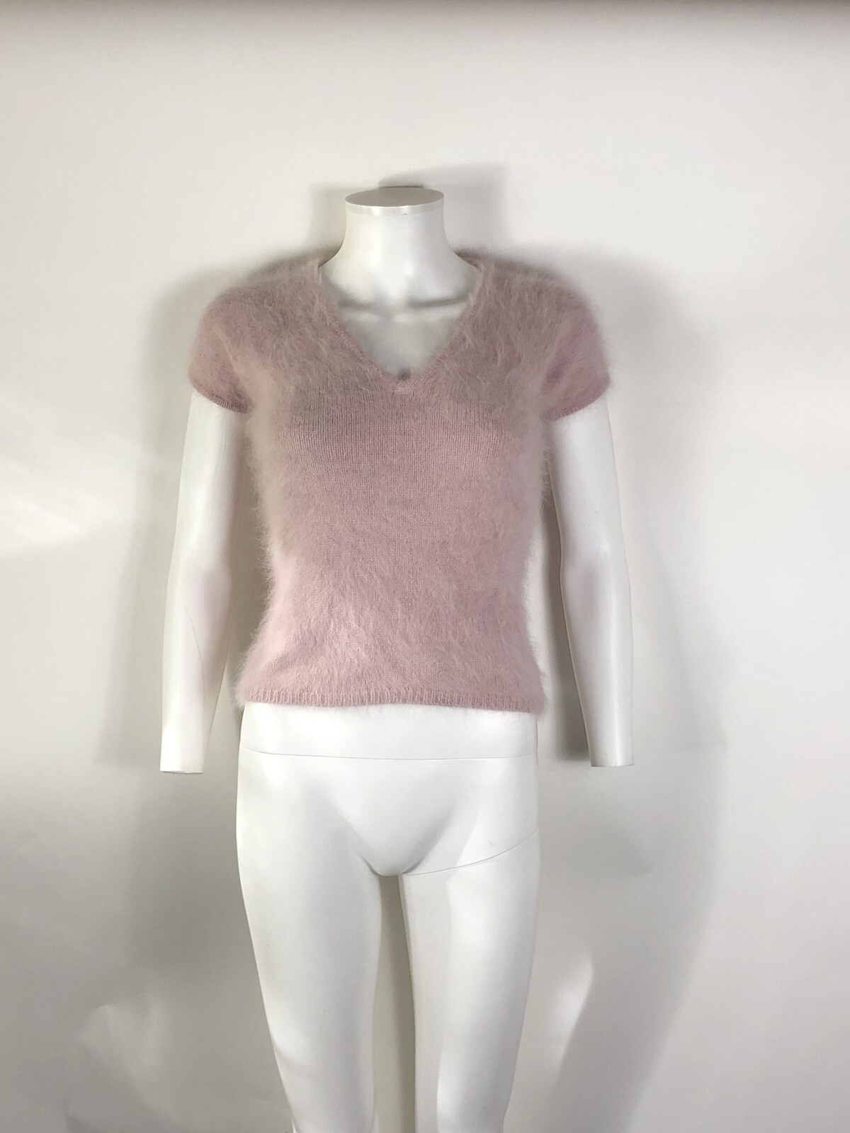 Rare Vtg Gucci Pale Pink Angora Top S - Gem