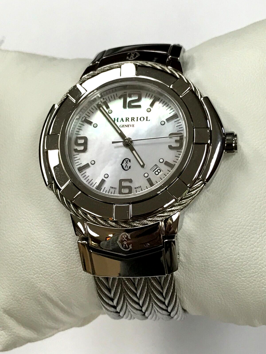 Charriol CR438.1 Celtic Mother Of Pearl Dial Chevron Cable Ladies
