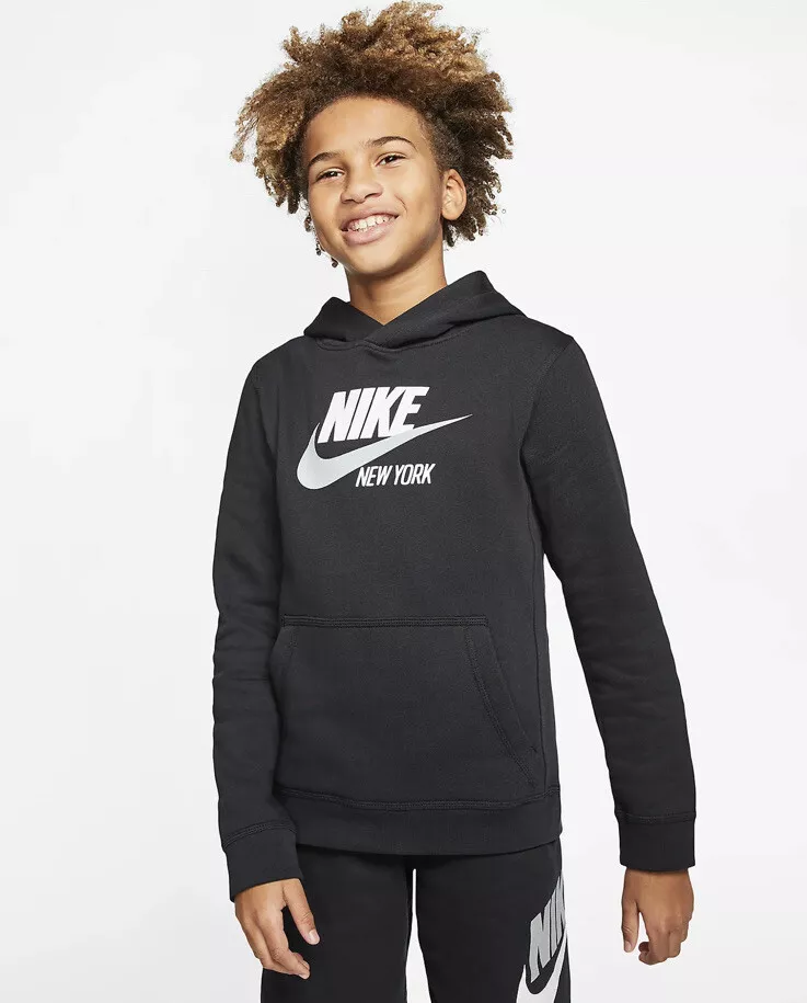 Nike Sportswear Club Fleece New York Big Kids' Pullover Hoodie SZ Large