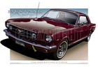 <!--F#f_0-->1966 Ford Mustang GT Coupe Prints available in 17 colours. Mustang Car Drawing<!--F/-->