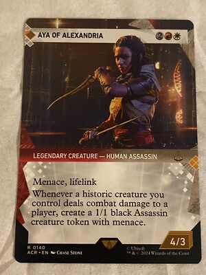 assassin's creed mtg chase cards MTG Assassin's Creed AYA OF ALEXANDRIA #0140 Rare