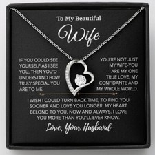 To My Wife Necklace, Vanlentines Gifts For Women, Anniversary Gift For Wife