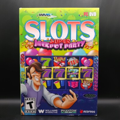 WMS Slots: Super Jackpot Party (Windows PC, 2013) Slot Machine Game CIB Sleeved