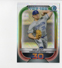 2021 Topps Bowman Chrome Asa Lacy #STP-30 Scouts Top 100 Kansas City Royals