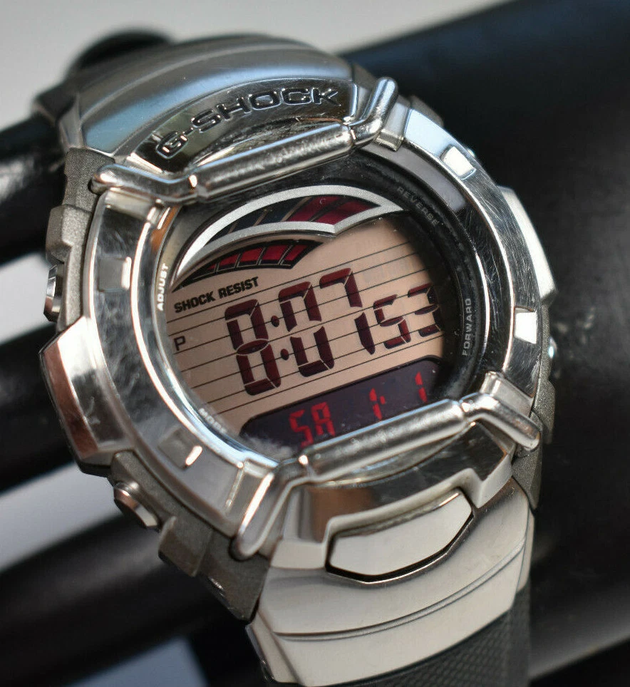 Digital watch with shop red digits