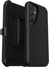 Black For Samsung Galaxy S23 FE Shockproof Defender Black Case With Belt Clip