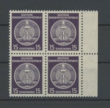 DDR DIENST A 36 A 4er-BLOCK RAND postfrisch ** MNH m5051