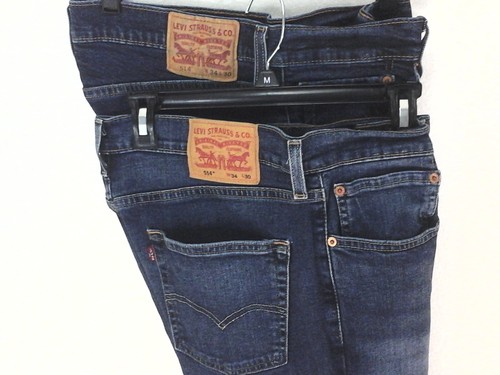 Lot of 2 LEVI'S 514 Blue Jeans 5 Pocket 