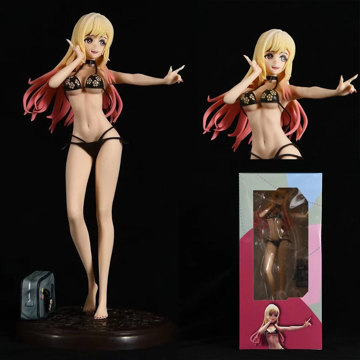 Anime My Dress-Up Darling Painted Figure Kitagawa Marin Pvc Statue Toys in  box