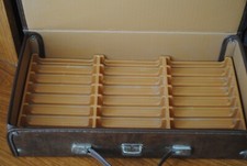 Vintage Service Mfg Audio Cassette 24 Tape Carrying Case Holder Portable