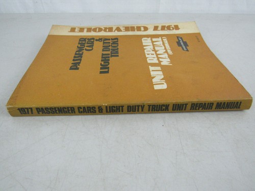 1977 Chevrolet Passenger Cars & Light Duty Trucks Unit Repair (Overhaul) Manual - Bild 12 von 12