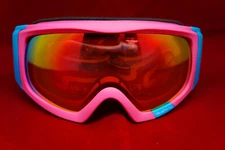 FIVEFORTY/540 SNOW PINK GLOWSTICK SKI SNOWBOARD MIRRORED DOUBLE LENS GOGGLES NEW
