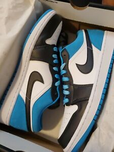 Nike Air Jordan 1 Low Se Black White Laser Blue Ck3022 004 Men S Shoes New Ebay