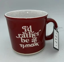 New “I’d Rather Be At TJ Maxx” Christmas Mug Tj Maxx Marshalls NWT Tik Tok