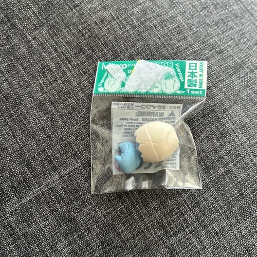 NEW Sealed Pink Baby Chick in Egg Eraser Iwako Japanese Pencil Topper PVA Free