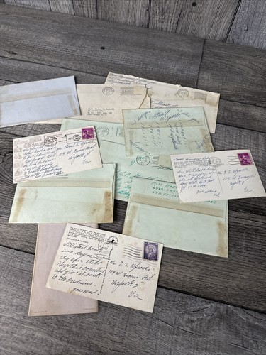8- Vintage 50’s 60’s Military Handwritten Letters. Young Love Fort Bragg Base - Picture 2 of 3