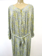 Tacera Floral 3/4 Sleeve Dress Plus Size Midi Length Fit And Flare Pre Owned