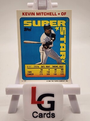 1990 Topps Super Star mini Kevin Mitchell #17