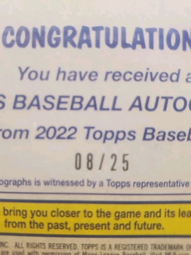 2022 Topps 87BA-FTJ F. TATIS JR 87 Topps Design (GOLD AUTO /25 ) - Picture 3 of 3