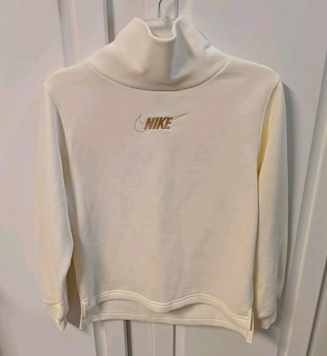 Nike Sportswear Club Fleece soft Long Sleeve Funnel Neck Large FJ6160-113 stretc - Picture 7 of 19