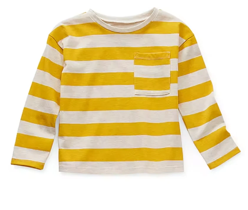 yellow striped shirt toddler