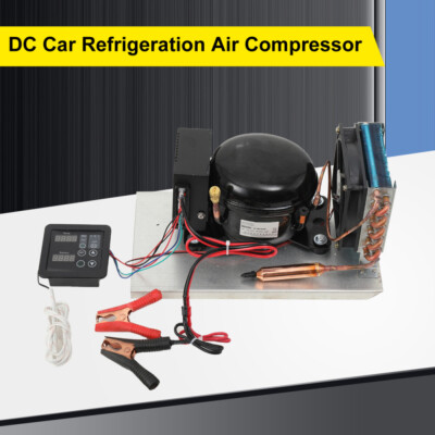 DC 12-24V Car Refrigeration Air Compressor Fridge Freezer+Temperature Controller