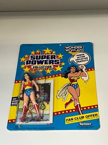 1985 Kenner SUPER POWERS WONDER WOMAN 23 back USA release MOSC Clear Bubble - Picture 14 of 19