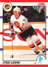 Jyrki Lumme 1990-91 Score American #132 Vancouver Canucks