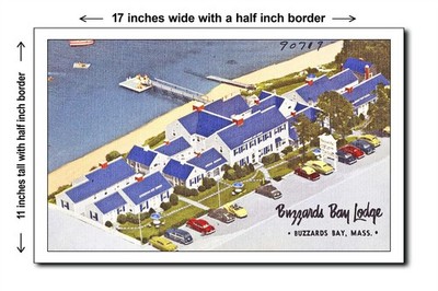 Massachusetts 1940s - Buzzards Bay Lodge, Buzzards Bay, Mass. - 11x17 Poster