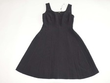 T Tahari Women's Sleeveless A-Line Dress Size 8 NWT Black Above Knee Length LBD