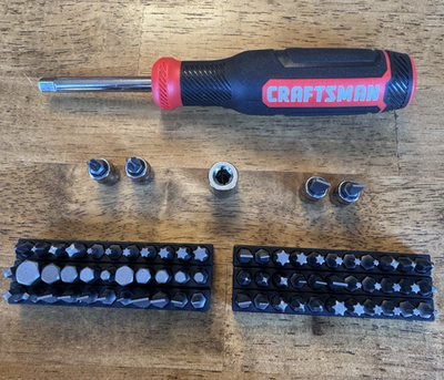 #ad Craftsman 72 Piece 1 4quot; Drive Nut Driver with Sockets Bit Adapter amp; Bit Set $18.49