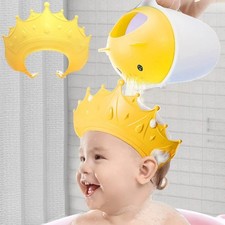 Baby Shower Cap and Sun Hat - Soft Shampoo Guard for Toddlers Protect Eyes Ear