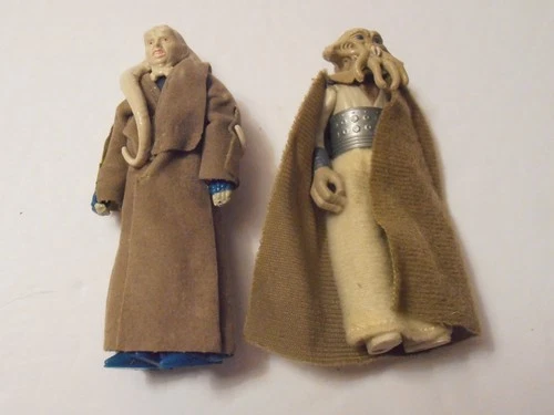 1983 Vintage Star Wars *BIB FORTUNA & SQUID HEAD* 2 FIGURE LOT Excellent