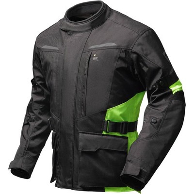 Modeka - Motorcycle Men's Textile Jacket M - Tarex II - Black-Fluorescent Yellow