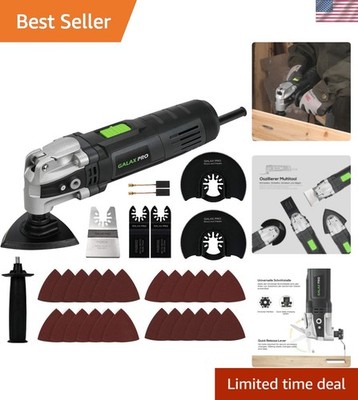 3.5A Variable Speed Oscillating Multi Tool Kit with Quick Clamp & 30 Accessories