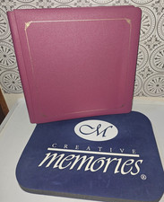12x12 Creative Memories SCRAPBOOK ALBUM Pink BERRY w/ WHITE Pages Sheets