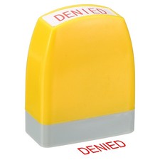 Denied Notice Stamp, Office Stamp Pre Inked Stamp Yellow