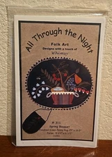 All Through The Night Spring Bouquet Applique Quilt Pattern #311