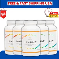 LOT OF 5 LifePharm Laminine (600 capsules ) SAVE$$ NEW / Sealed Exp. 2026
