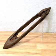 Vintage Southern Wooden Weaving Textile Mill Boat Loom Shuttle
