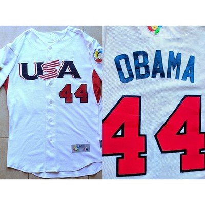 【WBC シャツ】Majestic 侍ジャパン 2009 バッティングジャージ OBAMA 44 WBC 2009 USA Majestic jersey L World Baseball Classic