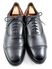 Allen Edmonds "FIFTH AVENUE" Cap-Toe Oxfords 12 D Black DAINITE WORN ONCE 656N