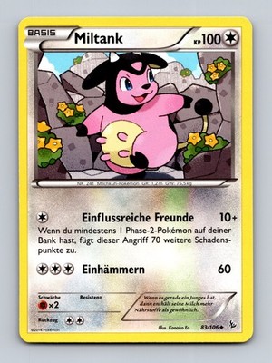 TCG Pokemon Karte Miltank FLF 83/106 DE Kanako Eo Flashfire