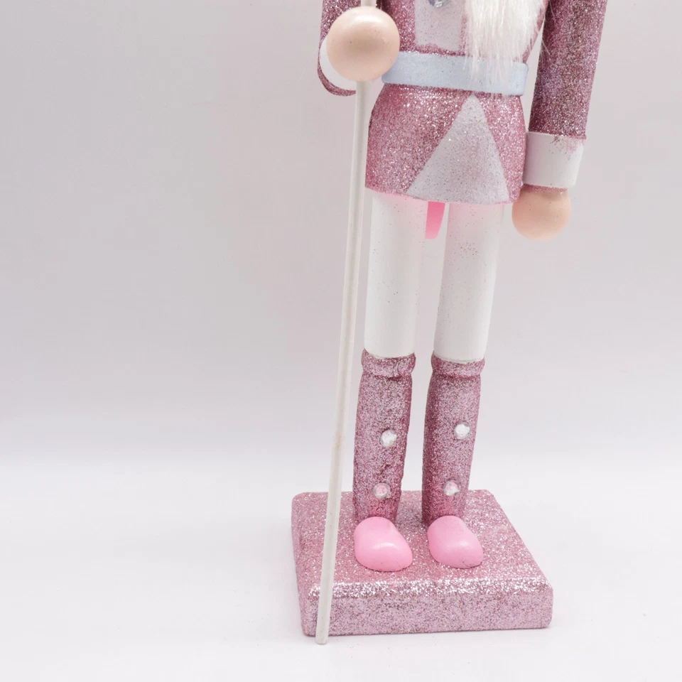 Nutcracker Wooden Glitter Nutcracker Wooden Ornament Nutcracker Figures - Image 3 of 4