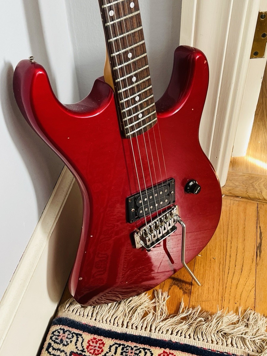 Vintage Red 1980's Kramer Striker 100ST Banana Headstock Floyd
