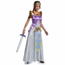 Princess Zelda Deluxe The Legend Of Zelda Video Game Womens Costume  Tiara S
