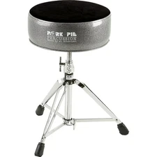 Pork Pie Round Drum Throne Black Sparkle