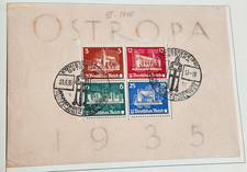 Collezione Impero tedesco 1933 - 1945 con Ostropa blocco 3 nell'album Faro