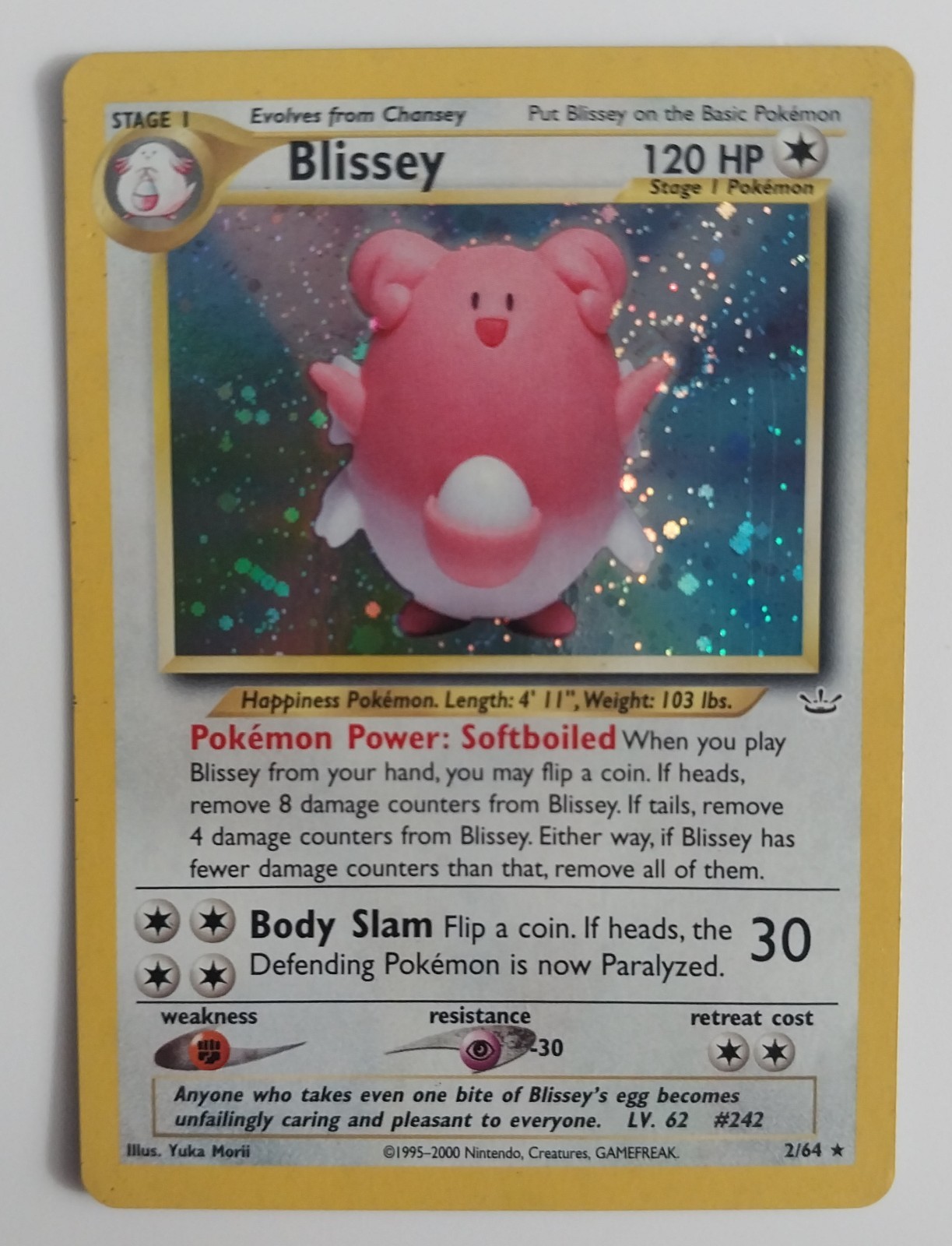Carte Pokémon Blissey 1ère édition Neo Revelation – Gradée CGC 8, Holo Rare, état Quasi Neuf