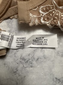 Lise Charmel Floral 3D Spacer Plunge Underwire Bra Size 32D Swarovski Crystal